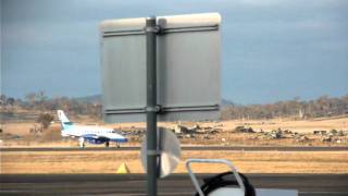 Aeropelican J32 Takeoff Cooma Airport (Snowy Mountains)