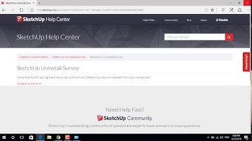 Uninstall SketchUP 2018