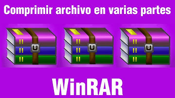 Como comprimir un archivo en varias partes con WinRAR