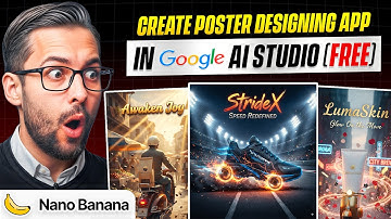 Masterclass: Maak je eigen poster-app (100% GRATIS) | Google AI Studio + 🍌 Nano Banana AI + ChatGPT