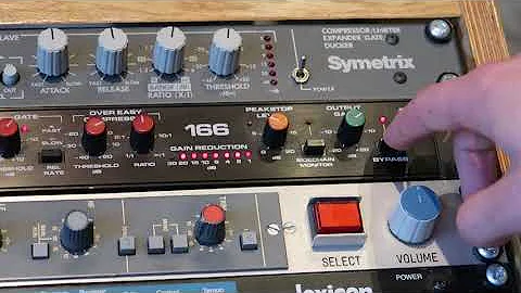 DBX166 Compressor / Gate on snare