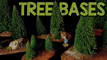 How to Make Scenic Tree Bases for Tabletop Gaming