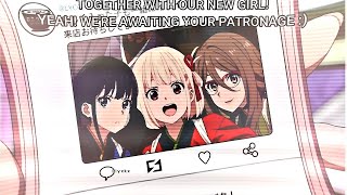Chisato x Takina edit    Queen of hearts @Axxeledits