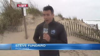 Steve Fundaro reports on flooding, windy conditions on Outer Banks