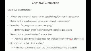 Cognitive subtraction