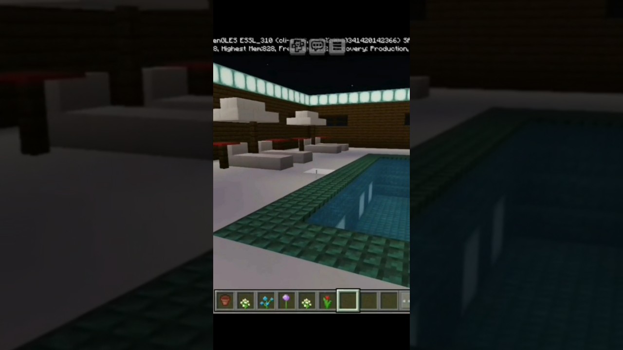 # pool in Minecraft # viral # trending # like # subscribe # comment # infinity echo # 😄