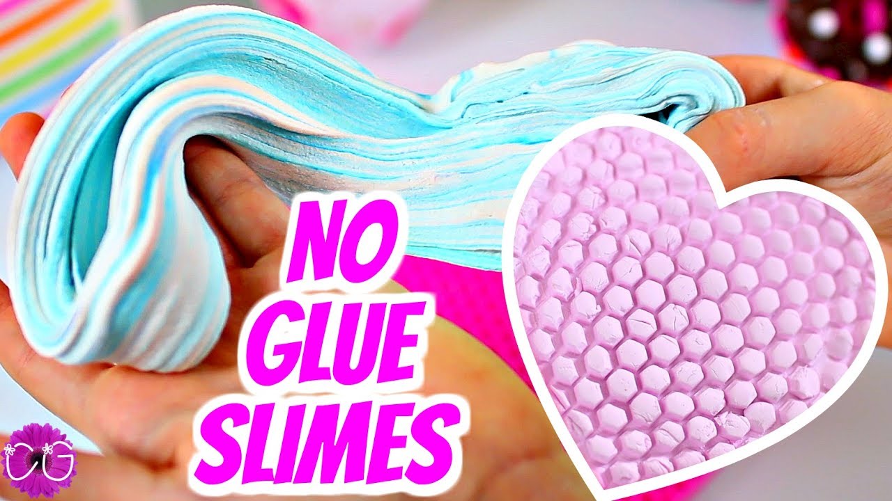 3 EASY NO GLUE SLIMES! OUR BEST DIY SLIMES WITHOUT GLUE OR BORAX! YouTube