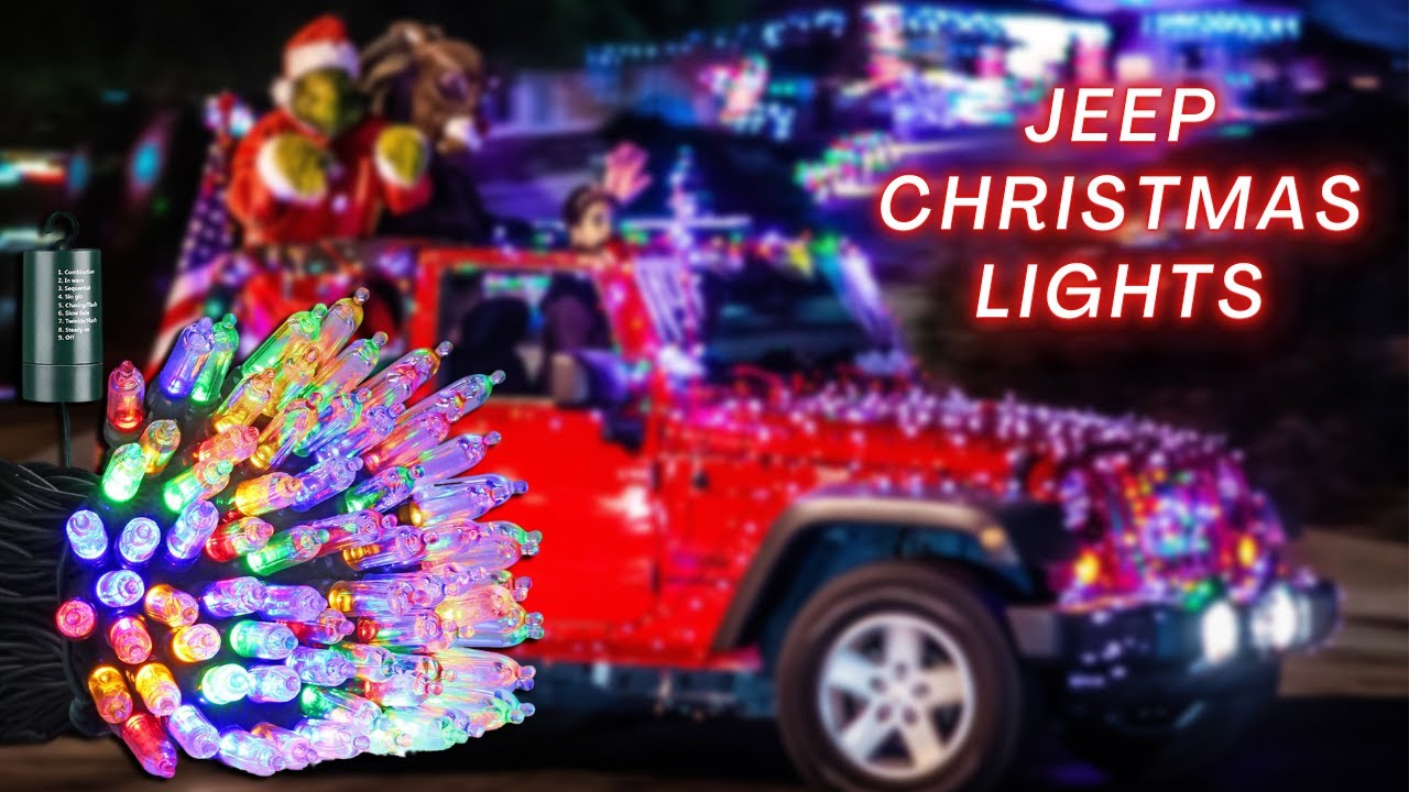 Jeep Christmas Lights - Ideal for Jeep Wrangler - YouTube