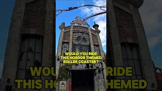 Would YOU Ride This HORROR Themed Roller Coaster?? #rollercoaster #themepark #halloween