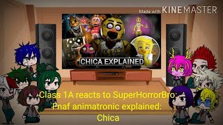 Class 1A react to SuperHorrorBro: Fnaf animatronic explained: Chica