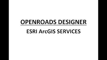 ORD - MicroStation - ESRI ArcGIS Services