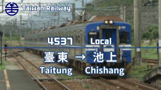 A Taiwan Railway Cab Window View - Local Train from Taitung to Chishang | Winter 2025
