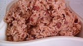 Congri - Made with pork ribs. A traditional rice and beans dish recipe of the Cuban cuisine