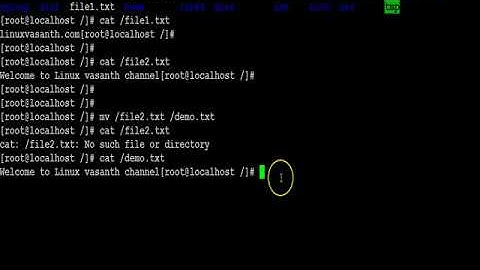 How to Rename a file in UNIX/LINUX