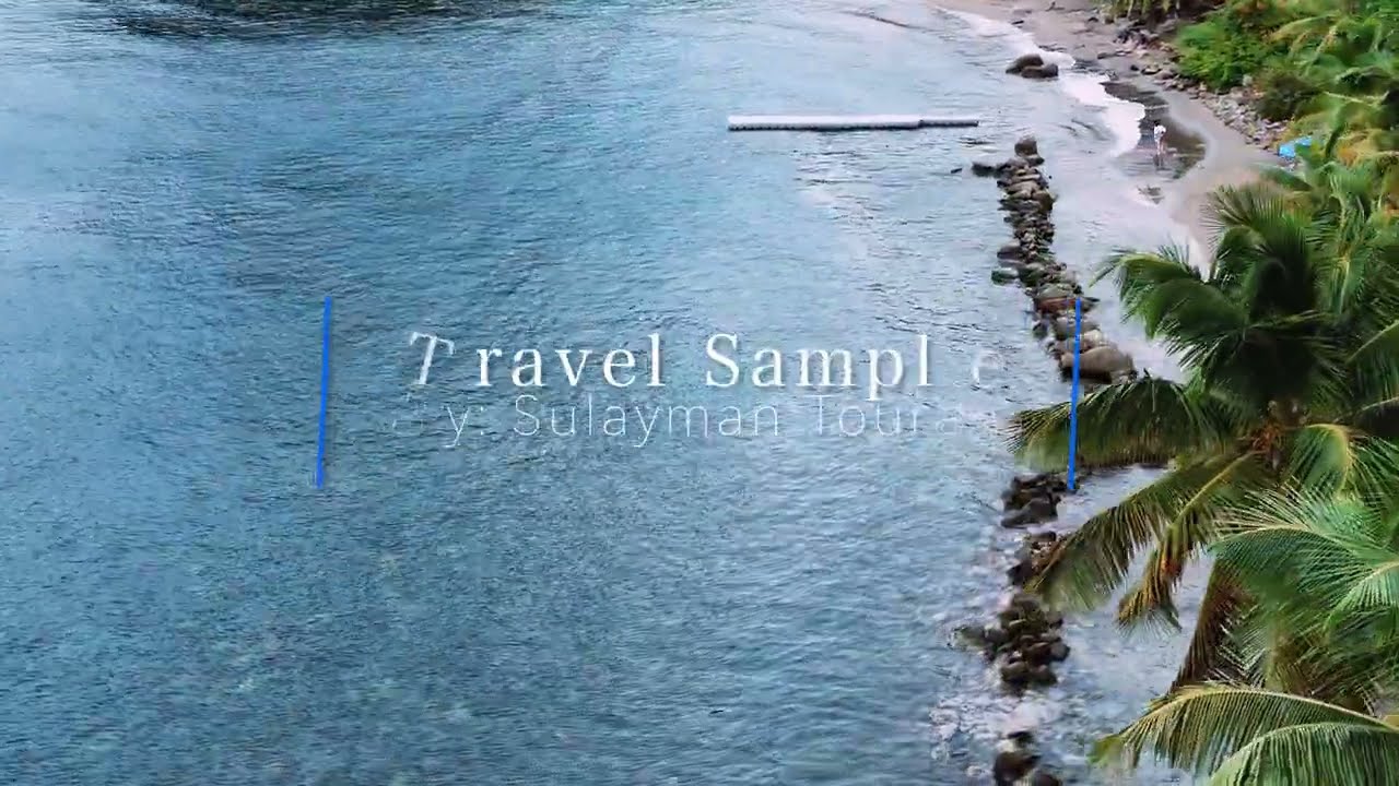 Travel Sample Video - Dark Sands of St. Lucia Volcanic Beach
