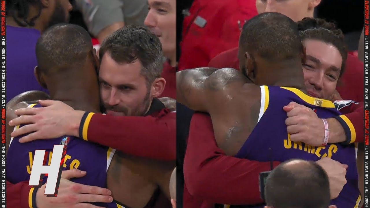 LeBron James Showing Love for Kevin Love & Cedi Osman ❤️‍🔥 