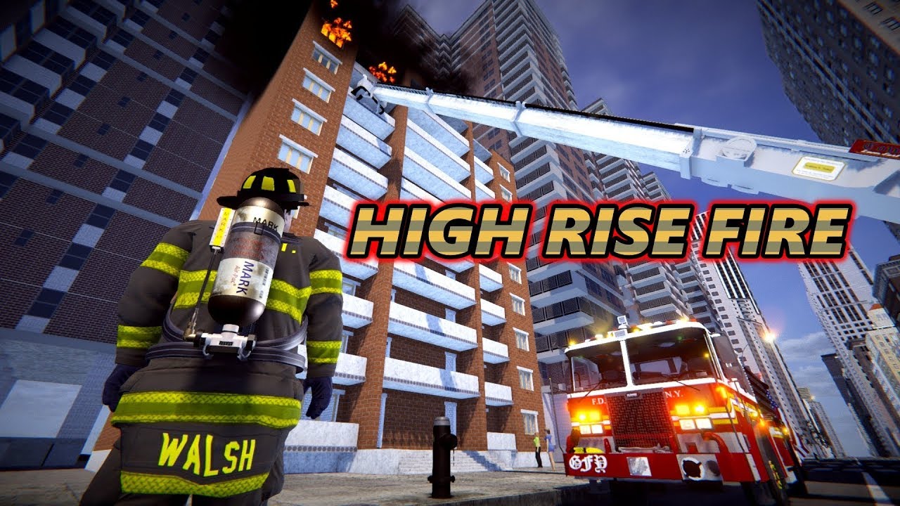 Emergenyc Firefighter Simulator High Rise Fire Squad 28 Ladder 66 Youtube - fdny highrise rescue roblox