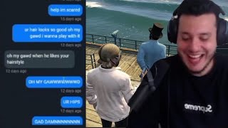 Ramee Reacts to Claire Reads Texts BW Pigeon Ramee NoPixel RP GTA CG