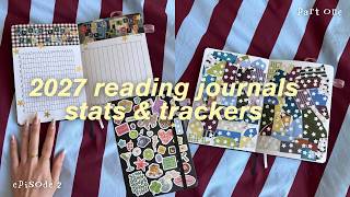 setting up my 2027 reading journals 🪩 stats spreads & trackers / part one (ep.2)