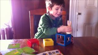 Bunny Peek A Boo Toy Game Demonstration from Jersey Family Fun