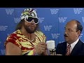 Macho man randy savage calls ricky steamboat a cup of coffee prime time wrestling march 23 1987