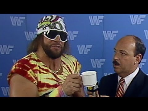 Macho Man Randy Savage Calls Ricky Steamboat A Cup Of Coffee Prime Time Wrestling March 23 1987 Youtube