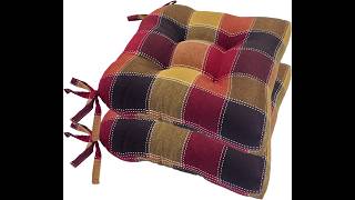 Arlee Home Fashions Plaid Woven Chair Pads Comfort Meets Sustainability screenshot 3