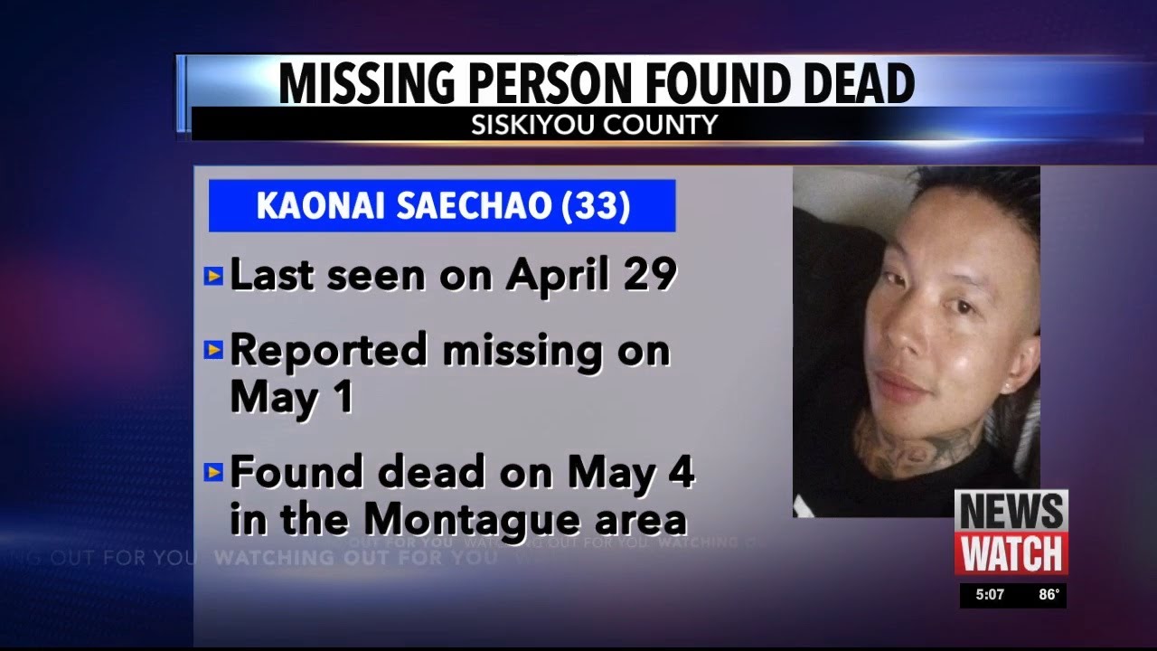 Missing person in Siskiyou County found dead - YouTube