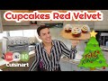 Cupcakes Red Velvet glaseados, AirFryer Cuisinart®