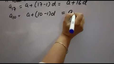 The 17th term of an AP exceeds its 10th term by 7. Find the common difference.