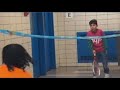 New York school kids find creative way to learn tennis
