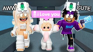 Pretending to be the Cutest 5 YEAR OLD In Roblox MM2 VOICE CHAT 3