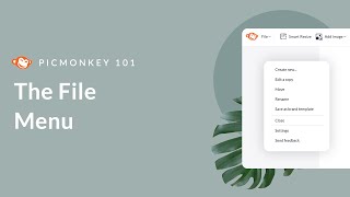 PicMonkey 101 | The File Menu