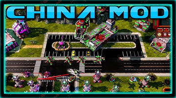 The China MOD - 2vs4 , C&C Red Alert 3 mod , Multiplayer Gameplay , Vs Brutal AI