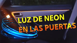 LUZ NEON EN LAS PUERTAS COCHE