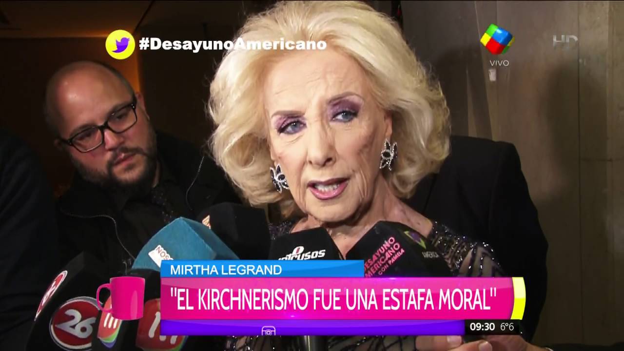 Mirtha Legrand recargada: El Kirchnerismo fue una estafa moral