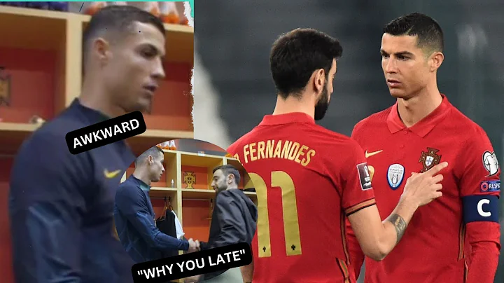 WHAT CRISTIANO RONALDO SAID TO BRUNO FERNANDES IN AWKWARD HANDSHAKE