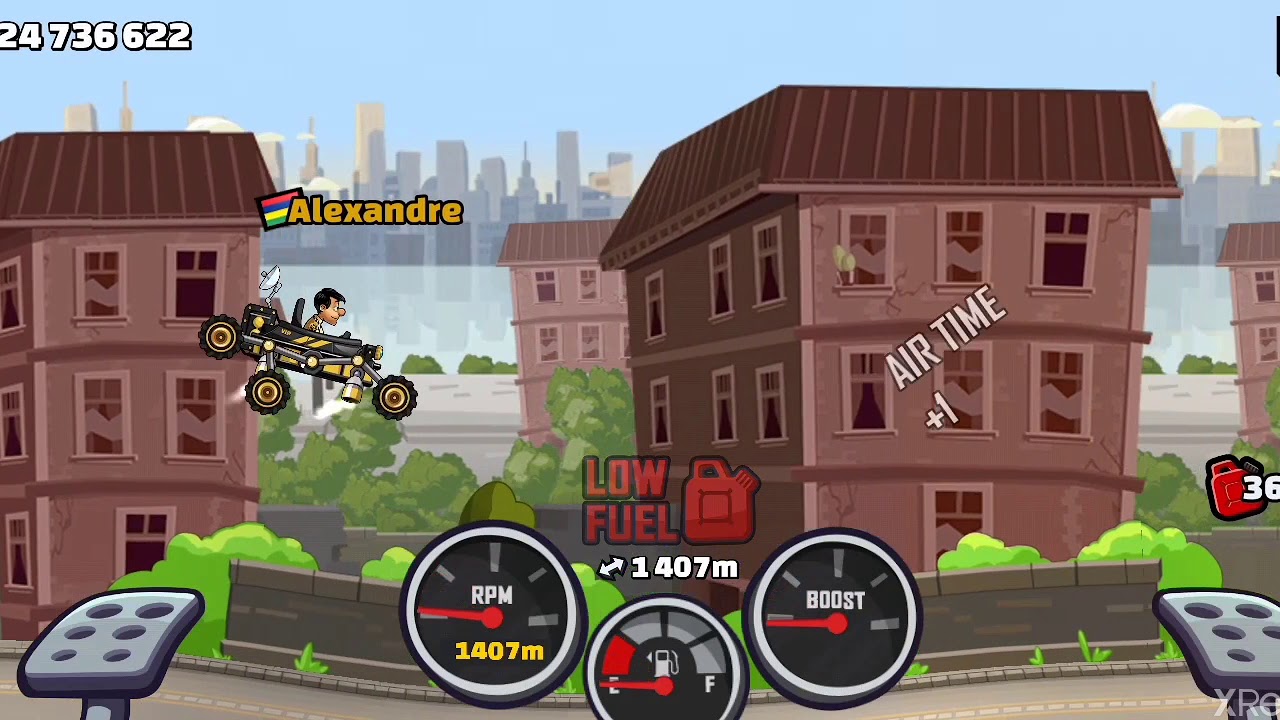 Hill climb racing 2 New Vehicle Moonlander YouTube
