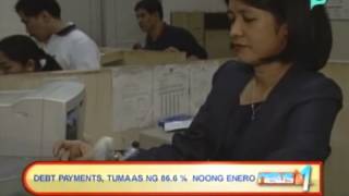 News@1: Debt payments, tumaas ng 86.6% noong Enero || April 10, 2014