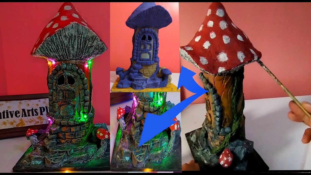 DIY Mushroom Fairy House Using Pvc Pip Paper Mache Tutorial Maxresdefault