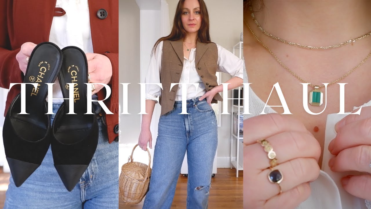 Sustainable Thrift Store Haul 2021 | Thrifting Designer Trends | Ana Luisa Jewelry Review