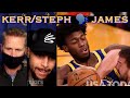 📺 Kerr/Stephen Curry on Wiseman: “I love that! (slamming the water cooler)…he cares”