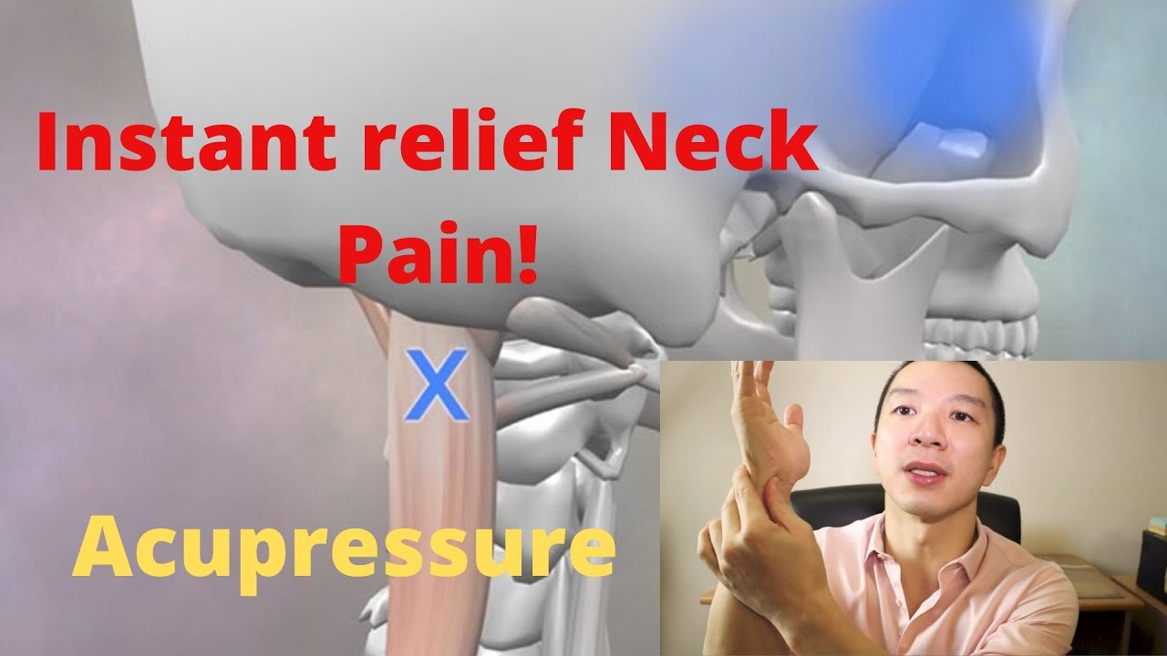How to Relieve Neck pain acupressure Instant Relief! YouTube