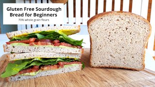 Wholegrain Gluten Free Sourdough Bread Recipe for Beginners - Detailed Tutorial of an Easy Process