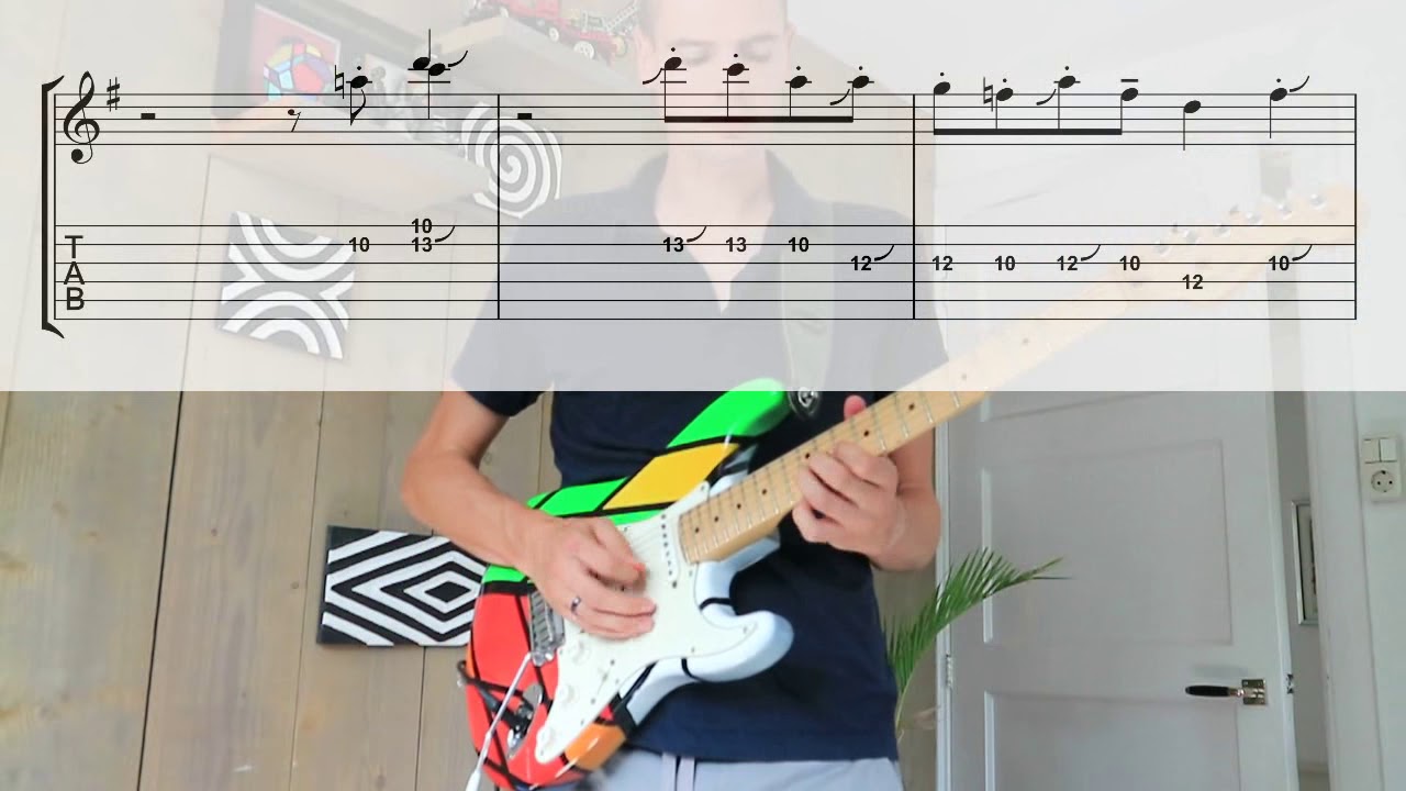 Earth, Wind & Fire - Magic Mind [TABS in video guitar cover]