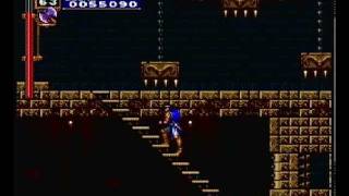 Castlevania: Rondo of Blood Stage 4 : Inner Halls Of Castlevania
Stage 4 Inner Halls of Castlevania
This level has many split paths to take here. One at the fleaman sitting on the button to reveal some stairs and the other to the right of the spiked blocks on chains.
Dullahan is a difficult boss, but predicable attacks, just stay off the floor, chuck some holy water when you can, dodge his flying head and find some cover when he makes the ceiling crumble. Castlevania: Rondo of Blood Stage 4 : Inner Halls Of Castlevania