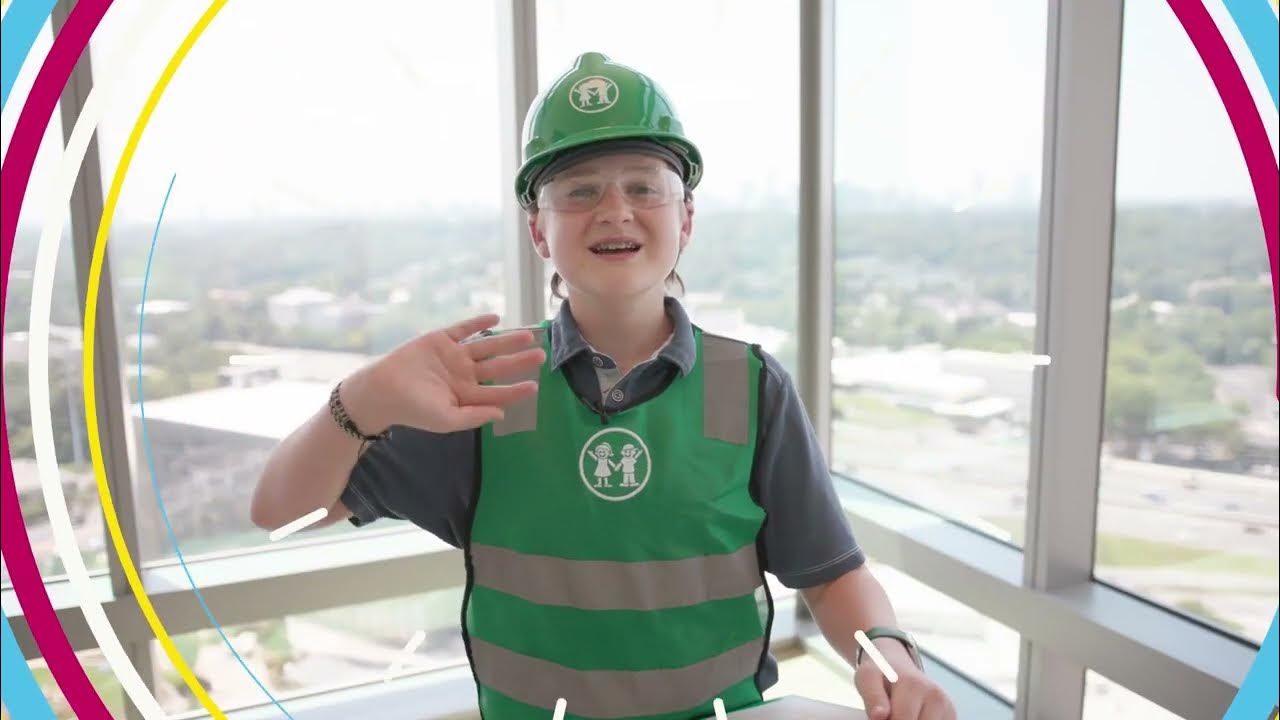 Honorary construction manager lex gives a tour of the patient rooms at
