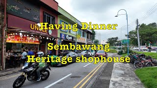 Sembawang Heritage  Old Shophouses #singapore #walkingtour #dinner #beer #restaurant #heritage