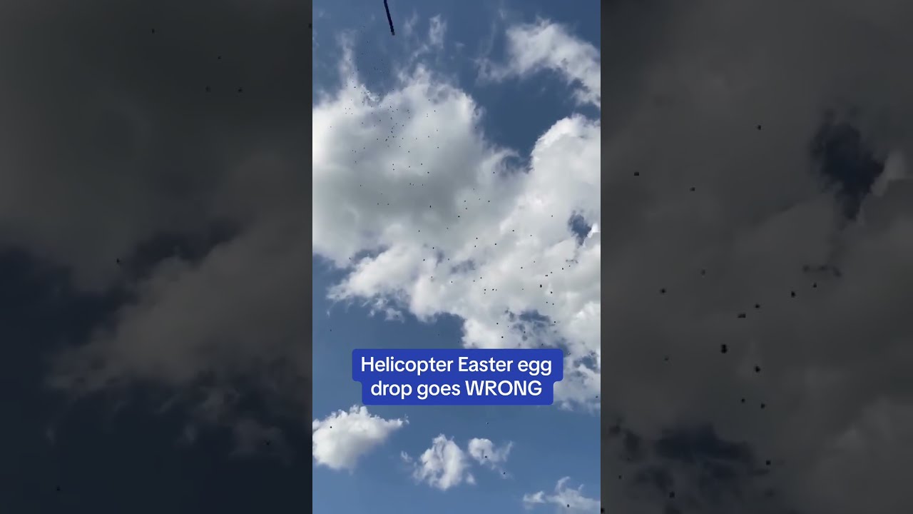 Helicopter Easter Egg Drop GONE WRONG Who Approved This 