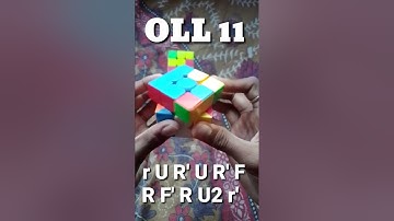 FAST "OLL 11" ALGORITHM#shorts